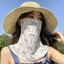 Mặt nạ chống nắng in lụa băng - để mặc ngoài trời hàng ngày - Khăn làm mát - Mặt nạ chống nắng cổ toàn mặt - Phụ kiện chống tia cực tím mùa hè / Giao hàng miễn phí