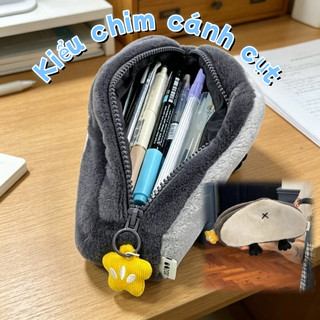 Hộp bút lông hình Otter/Penguin – Dung tích lớn, sang trọng, đáng yêu –Phụ kiện đi học thời trang cho học sinh, quà tặng