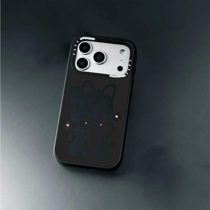 CASECASE X Ốp lưng ánh sáng ngôi sao lấp lánh Phiên bản vòng máy ảnh màu đen mờ cứng hút từ tính Vỏ tác động cho Apple IPhone 13 14 15 16 17 Pro Max Air Plus có hộp