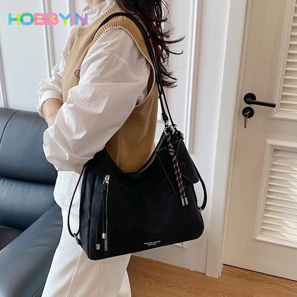 HOBBYIN Túi đeo vai HOBBYIN, Túi đeo chéo đa chức năng dung tích lớn, Túi Tote nhẹ thông thường dành cho nữ