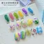 Huasidie-Quick-Drying 6 Màu Kem Mùa Hè Smudge Liquid 6ml Làm Móng Tay Smudge Liquid Water-Based Painting Nail Polish