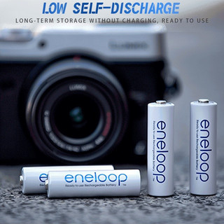 Bộ sạc chính hãng Panasonic Eneloop BQ-CC51C có pin sạc AA / AAA 1.2V NiMH 1900mAh Gói 4 (Trắng)