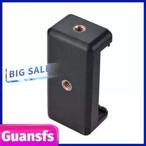 Guansfs Kẹp điện thoại guansfs Chiều rộng có thể điều chỉnh từ 5,2-8cm Cao su chống trượt Dễ dàng gắn trên Gậy selfie ba chân cho hầu hết các điện thoại thông minh