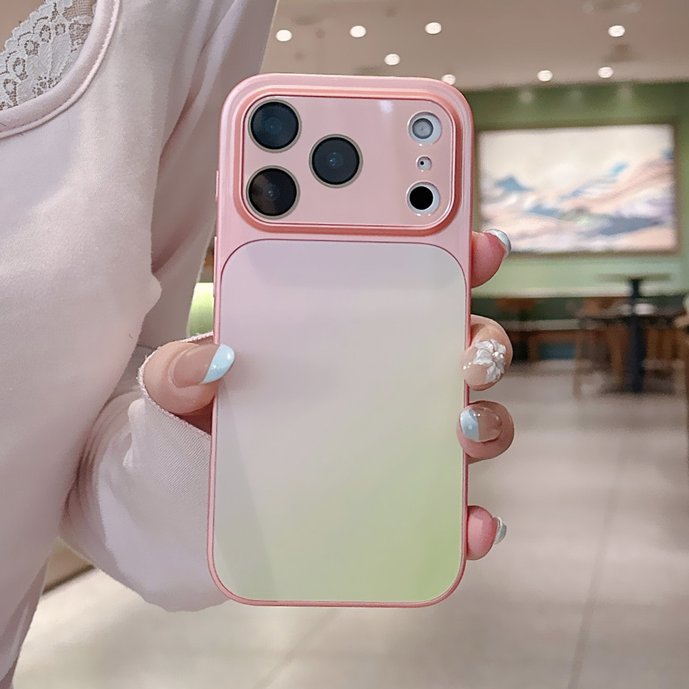 Ốp điện thoại Acrylic kim loại mạ Gradient cho iPhone 17 Pro Max 16 15 14 13 Vỏ bảo vệ chống sốc