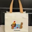 Canvas Dung Tích Lớn Sinh Viên Thường Ngày Dễ Thương Dachshund Chó Mua Sắm Túi Ăn Trưa Túi Hộp Cơm Trưa Di Động Túi Ăn Trưa Làm Việc