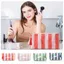 Túi đựng mỹ phẩm FAVORITEGOODS, Túi lưu trữ Polyester PVC, Họa tiết sọc hợp thời trang Túi trang điểm màu Dopamine dung tích lớn Du lịch