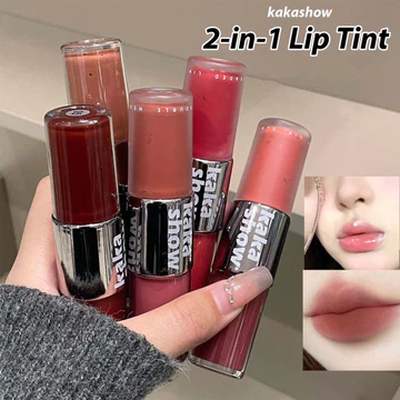 Kakashow Son Tint Dual-Ended Lip Tint Velvet Matte Lip Mud & Watery Glass Lip Gloss Plumping