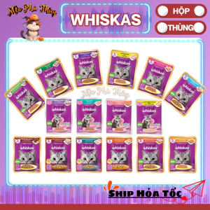 Pate WHISKAS Gói 80G Mèo Thơm Ngon Dinh Dưỡng Hàng Ngày - Mèo Phù Thủy