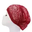 BRBRAA Slouchy Beanie, Mũ len móc thủ công nhẹ, Thiết kế hoa ấm cúng sành điệu Lưới vải dệt kim mũ đầu lâu Mũ nón