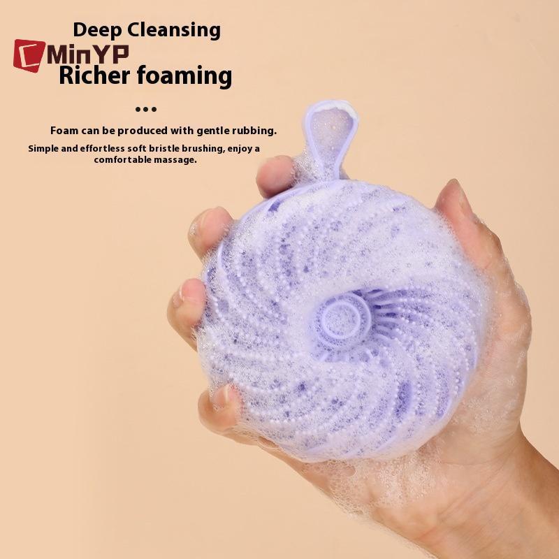 CMinYP Silicone Body Scrubber Bàn chải tắm hai mặt Loofah, Máy chà sàn tắm và máy mát xa da đầu Bàn chải dầu gội cho trẻ em Nam nữ vinh quang