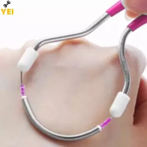 < YEI > Máy cạo lông mặt bằng tay Máy cạo lông cầm tay an toàn Lò xo ren mặt Máy cạo lông mày cho lông mày DIY Dụng cụ làm đẹp trang điểm mới