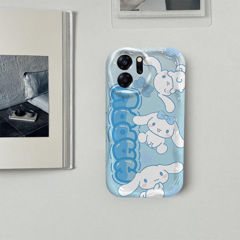 Ốp Lưng Cho OPPO A5X A6 A6 Pro 4G Phim Hoạt Hình Kem Sanrio Cặp Đôi Mềm TPU 3D Sóng Silicon Vỏ Điện Thoại