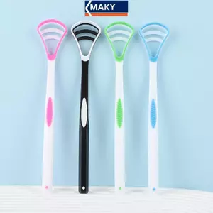 MAKY Dual Sử Dụng Lưỡi Cạp Bụi Có Thể Tái Sử Dụng Bàn Chải Vệ Sinh Sức Khỏe Răng Miệng Chăm Sóc Vệ Sinh Bàn Chải Đánh Răng Miệng Tươi Thở Cạo VN
