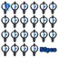 50 Chiếc G1 / 2 Vòi Phun Bướm Tự Động Bên Ngoài Dây Cánh Quạt Vòi Phun 360 Độ Tự Động Xoay Tưới
