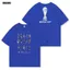 World Cup Đội tuyển Pháp Mbapper Henry Zedar Minh họa Bóng đá Áo thun ngắn tay Cotton nặng thông thường