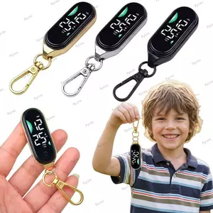 Đồng hồ bỏ túi PYCOU, Đồng hồ treo điện tử cầm tay chống nước, Sáng tạo Carabiner LED Màn hình kỹ thuật số Đồng hồ bỏ túi dạ quang cho trẻ em Người lớn