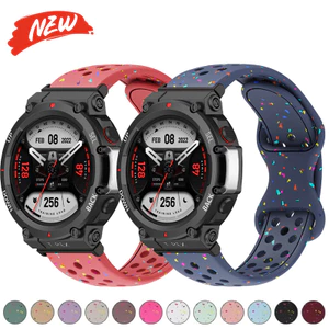 Dây đeo silicon cho Amazfit T-Rex 3 / T-Rex 2 / T-Rex / T-Rex Pro / T-Rex 2Ultra vòng đeo tay thể thao phụ kiện dây đeo đồng hồ