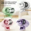 Quạt điện Mini LACYESUK, 360° Xoay 4 Tốc Độ Kẹp Nhỏ Trên Quạt, Kích Thước Bỏ Túi Hoạt Động Im Lặng 199 Tốc Độ Có Thể Điều Chỉnh Bằng Ánh Sáng Và Dây Buộc Xe Đẩy Cho Bé Quạt Để Bàn