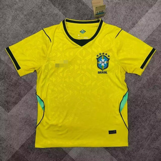 2026-27 Brazil Sân Nhà Jersey Fan Phiên Bản Tùy Chỉnh Tên Số Miếng Dán AAA + S-4XL Chất Lượng Cao Cấp Thoáng Khí Nhanh Khô Độ Ẩm Áo Sơ Mi Bóng Đá Nam Trưởng Thành Đồng Phục Bóng Đá