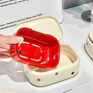 [FSBAKE] Hộp đựng xà phòng thanh du lịch, Đồ vệ sinh cỡ du lịch di động Thiết yếu, Đĩa xà phòng chống rò rỉ có nắp & lớp thoát nước KCB
