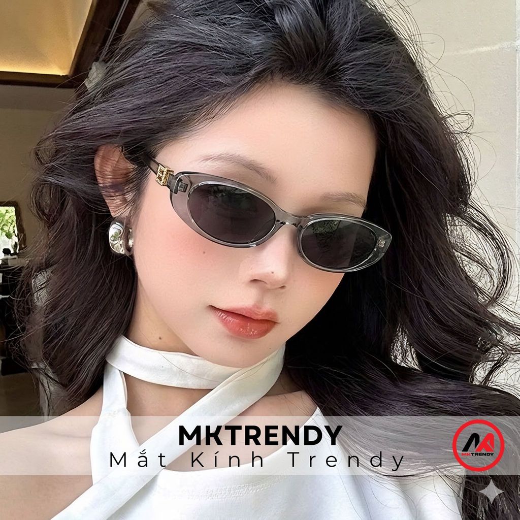 [Live x MKTRENDY] Kính râm mắt mèo chống tia UV kính mát thời trang nam nữ sang trọng phong cách T22