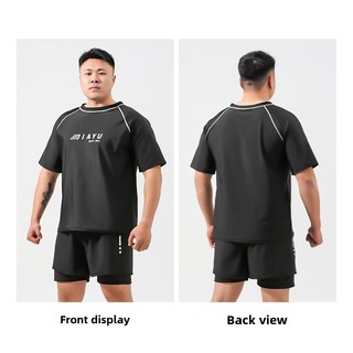 Bộ Đồ Bơi Plus Size Nam Mùa Xuân - Áo và quần tay ngắn, nhanh khô