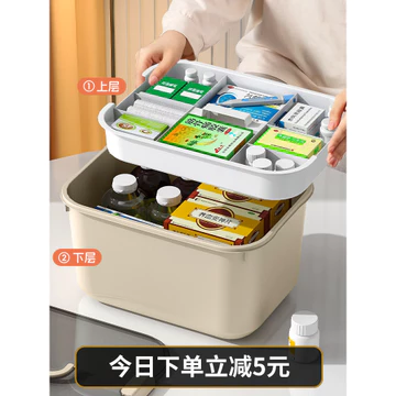 F Họ Đóng Gói Hộp Thuốc Hộ Gia Đình Nhỏ Sơ Cứu Bộ Y Tế Hộp Bảo Quản Thuốc Chăm Sóc Y Tế Hộp Sử Dụng Y Tế Dung Tích Lớn