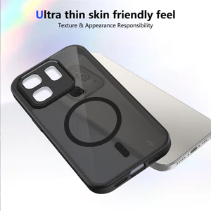 Ốp lưng Infinix Smart 9 Vỏ thu hút từ tính màu đen mờ cho vỏ điện thoại Infinix Smart 9