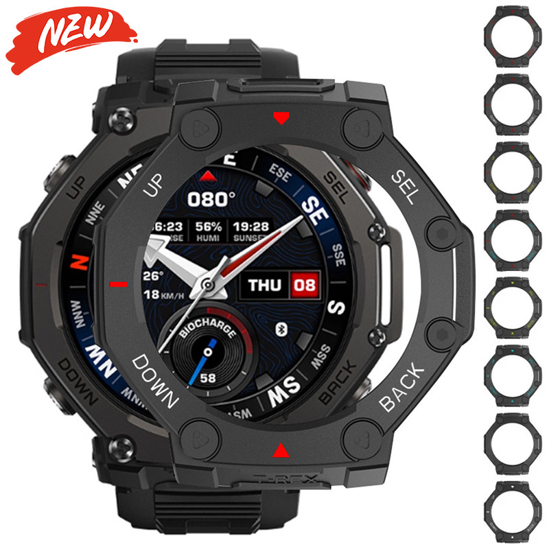 Ốp PC cho Amazfit T-rex 3 Pro 48mm khung rỗng chống sốc bảo vệ vỏ phụ kiện