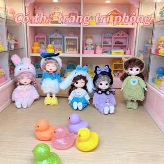 Set 5 búp bê baby 17cm, mắt vẽ 3D, khớp chuyển động linh hoạt – Quà sinh nhật ý nghĩa cho bé gái yêu thích công chúa