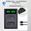 Bộ sạc pin USB cổng kép NP-FW50 NP-FW50 cho A6000 A6400 A6300 A6500 A7 A7II A7RII A7SII A7S A7S2 A7R