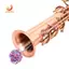 Bàn chải lỗ khoan bên trong bằng đồng thau Saxophone Dây làm sạch dụng cụ bảo trì bàn chải làm sạch