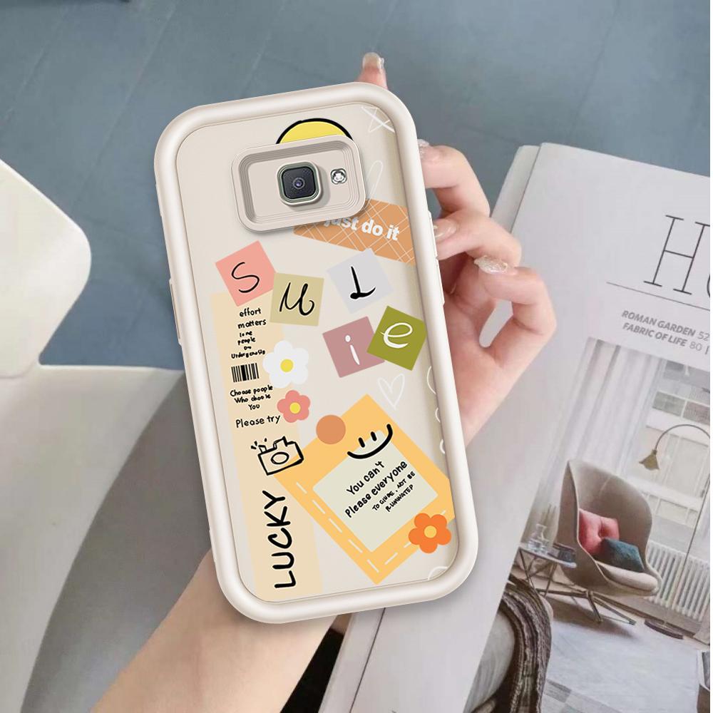 Ốp Lưng Cho Samsung J7 Prime Hoạt Hình Silicone Bé Gái Mềm Vỏ Điện Thoại TPU Nhãn Nụ Cười Hoa Thiên Thần Mắt Chống Sốc Ốp Lưng