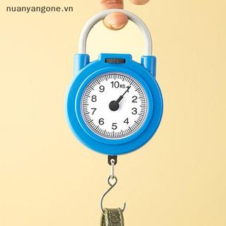 Nuanyangone.vn 10kg Cân cơ treo di động Hành lý cá Cân nhà bếp Treo kỹ thuật số có độ chính xác cao Cân lò xo mới