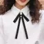 AqToCna Nơ Trâm Vải Thắt Huy Hiệu Mourning Corsage Pin Tie Áo Nơ Trâm Áo Sơ Mi Áo Len Neline Phụ Kiện AqToCna