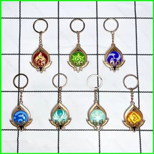 HT3 Genshin Tác Động Tầm Nhìn Móc Khóa Anime Dạ Quang Móc Khóa Sumeru Inazuma Mondstadt Túi Mặt Dây Chuyền Móc Chìa Khóa Quà Tặng TH3