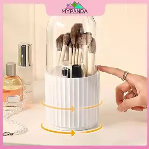 MYPANDA 360° Xoay Bàn Chải Trang Điểm Giá Đỡ Có Nắp Lipsti Người Tổ Chức Bảo Quản Mỹ Phẩm Trang Điểm Hộp Đựng Đồ Trang Sức Hộp Đựng Bút Chì.