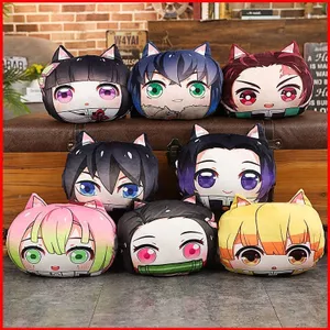 ST2 Anime Demon Slayer Sang Trọng Đồ Chơi Gối Búp Bê Nhồi Bông Kimetsu no Yaiba Tai Dễ Thương Đệm Trang Trí Nhà Quà Tặng TS2