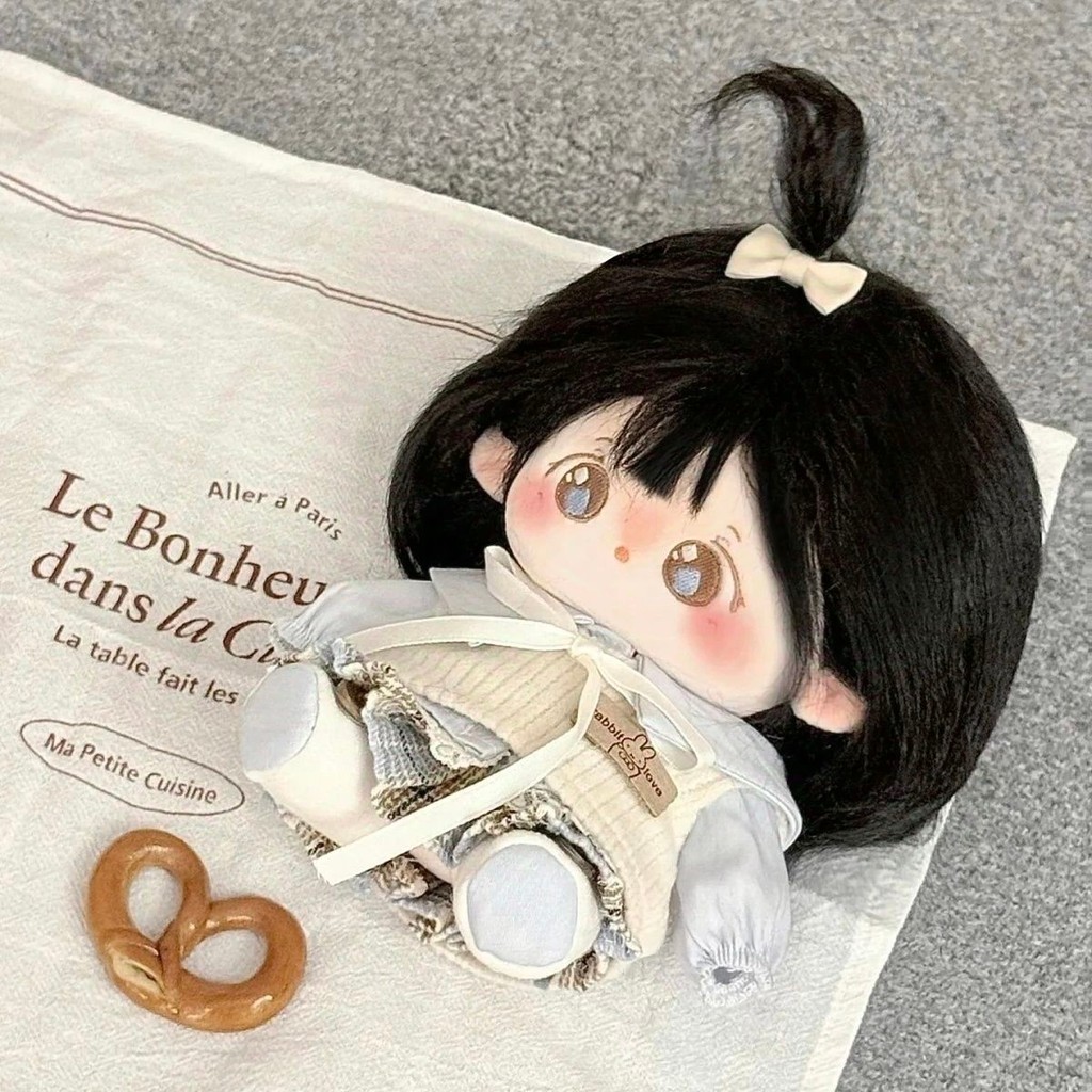 Quần áo búp bê 20cm cotton cao cấp, phong cách học sinh dễ thương