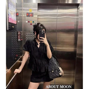 Áo Sơ Mi Kiểu Bo Chun Tay Bèo Dễ Thương MyaHouse