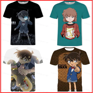 YB1 Thám Tử Lừng Danh Conan Áo Anime Unisex Tee Cosplay Kaito Kiddo 3D Áo Sơ Mi Tay Ngắn Hàng Đầu Thường Ngày Plus Kích Thước BY1