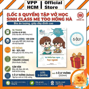 Tập Vở Hồng Hà Class Me Too 96 Trang – Vở 5 Ô Ly, Giấy Dày 100gsm