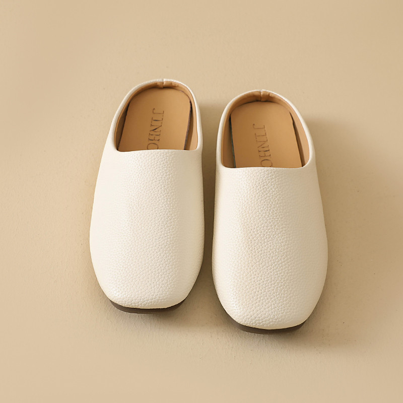 Atikota Nữ Mũi Vuông Mule Dép Slip On Nhẹ Thoải Mái Thường Ngày Ngoài Trời Mặc Giày Đi Bộ Bằng Cho Nữ Tất Cả Các Mùa Đa Năng Tối Giản Giày