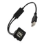 PPY Chống Nước USB Nam Sang Nữ Sạc Xe Hơi Cáp Vuông Kẹp Thiết Kế 2 Thiết Bị Sạc Đồng Thời