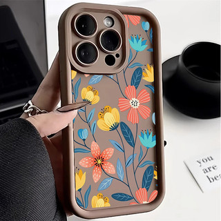 Ốp Cho Iphone 17 16 Pro Max 15 14 13 12 11 Pro Max 16E 17 Air 14 Plus Vỏ Điện Thoại Thời Trang Hoa Nhiều Màu Sắc Chống Sốc Họa Tiết Silicon Mềm Mại Dễ Thương Nhiều Bước TPU Matte