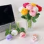 Bút hoa hồng BEABOUT, Bút bi hoa hồng 2 lưới 3 inch, Thiết kế bảng điều khiển trò chơi Họa tiết động vật có móc khóa Bút hoa hồng mô phỏng Viết & Viết nhật ký