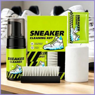 Bộ Làm Sạch Giày 100ml 4 Miếng Bọt Không Rửa Làm Sạch Tẩy Trắng Giày Bụi Cho Bóng Rổ Golf Canvas mueadsyvn
