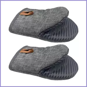 Găng Tay Lò Nướng Mini 2 Miếng Chống Trơn Trượt Chống Bỏng Chịu Nhiệt Lò Nướng Mitts Cho Khay Nướng Nóng mueadsyvn