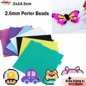 NORDICLIFE Cầu Chì Hạt Pegboards, 52 * 52 Chân / 104x104 Chân Vuông Perler Hama Hạt, Thủ Công Handmade Trang Trí Chịu Nhiệt DIY Làm Xếp Hình Bảng Đậu 2.6mm Câu Đố Giáo Dục