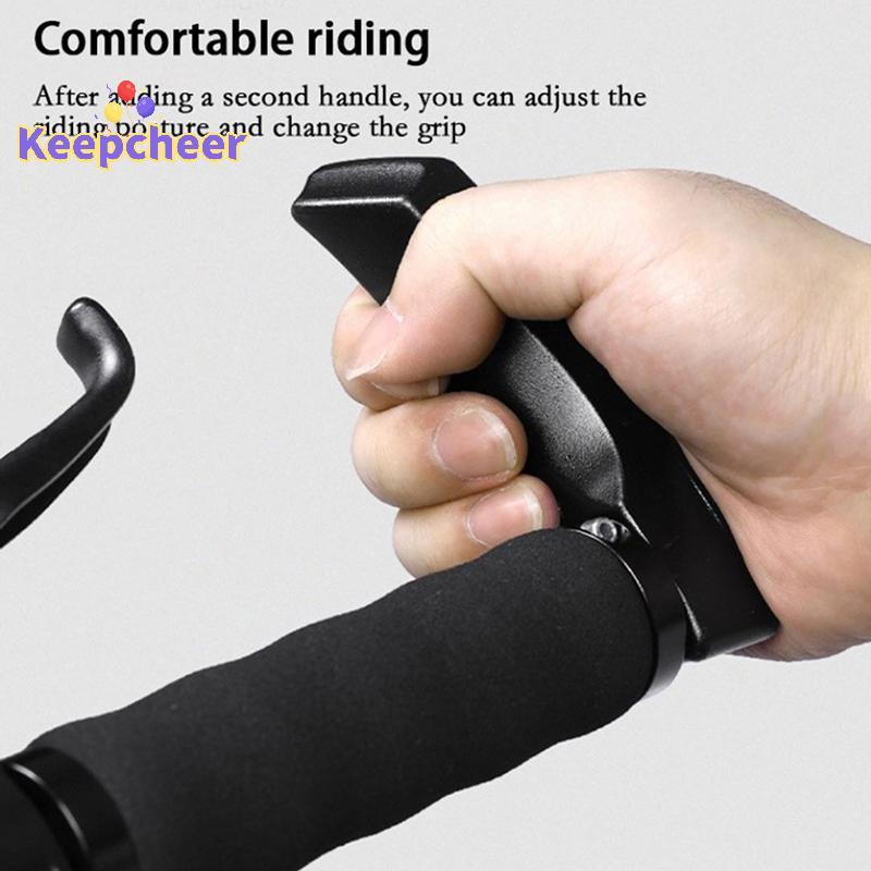[Keepcheer] 1 Cặp Tay Lái Xe Đạp Hợp Kim Nhôm Phụ Kiện Sừng Phụ Kiện Xe Đạp MTB Mới